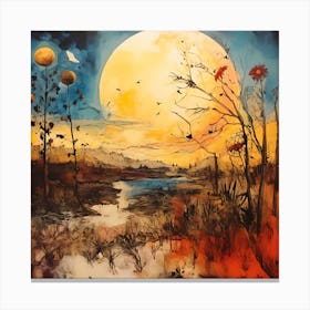 Watercolour Symphony Canvas Print