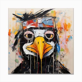 Crow ninja Canvas Print