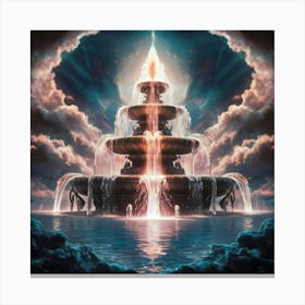 Fountain Of Light Canvas Print