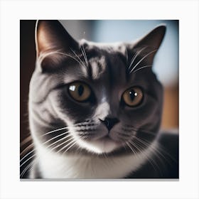 Portrait Of A Cat Canvas Print