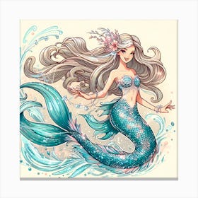 Mermaid 5 Canvas Print