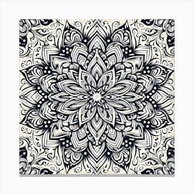 mandala style pattern, beauty and symmetry Canvas Print