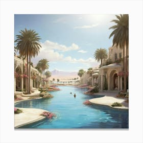 Egyptian City Canvas Print