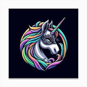 Unicorn Mascot 1 Canvas Print