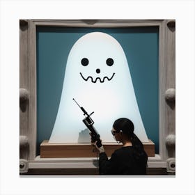 Ghost Of A Gunfighter Canvas Print