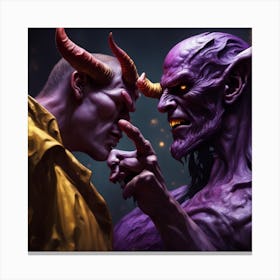 Demons And Angels Canvas Print