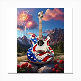 Red, White, and Blues 15 Canvas Print