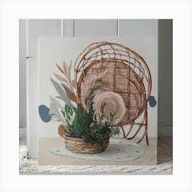 Wicker Basket 1 Canvas Print