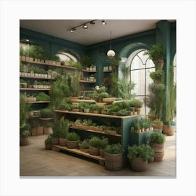 Herb Shop Canvas Print