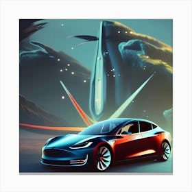 Tesla Model S 1 Canvas Print