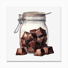 Chocolate In A Jar 1 Canvas Print