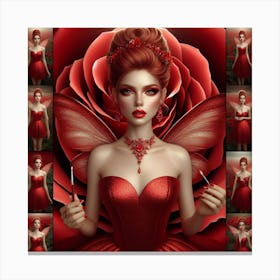 Red Fairy Canvas Print