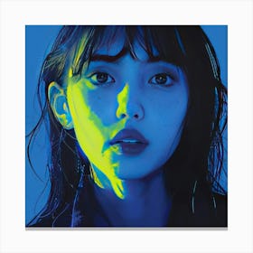 Girl With Blue Eyes 4 Canvas Print