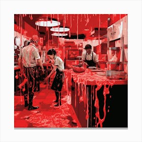 Bloody Kitchen Canvas Print