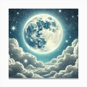 Full Moon In The Sky 20 Canvas Print