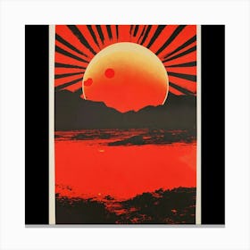 Red Sun Canvas Print