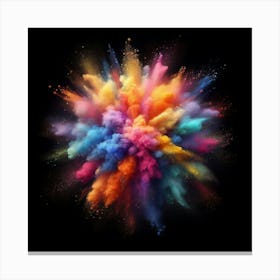 Colorful Powder Explosion 13 Canvas Print