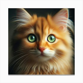 Portrait Of A Cat Canvas Print