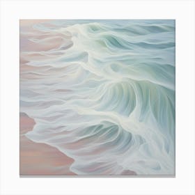 Waves On The Beach Canvas Print