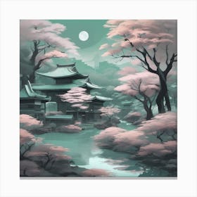 Japanese Soft Expressions Landscape Canvas Print