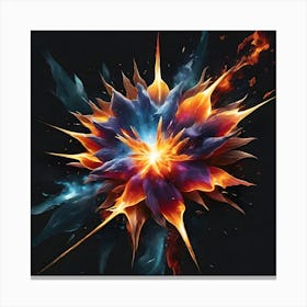 Fire And Flames 1 Canvas Print
