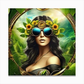 Steampunk Girl 11 Canvas Print