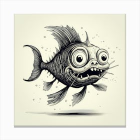 Cartoon Fish 2 Stampe su tela