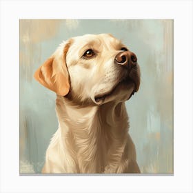 Labrador Retriever Calm Oil Painting 10 Canvas Print