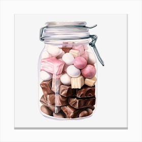 Jar Of Sweets 3 Canvas Print