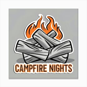 Campfire Nights Canvas Print