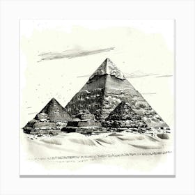 A Pyramids Of Giza Hand Drawn Sketch Illustratio 1719955285 1 Canvas Print