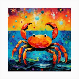 Crab abstract 1 Canvas Print