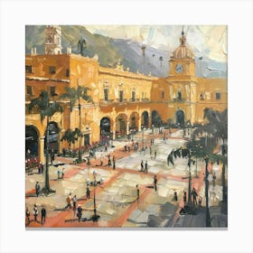 Plaza De La Ciudad Canvas Print