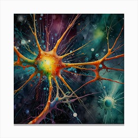 Neuron Painting Canvas Print