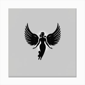 Angel Logo Design Canvas Print