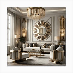 Deco Living Room 16 Canvas Print