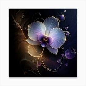 Orchid Flower Wallpaper Canvas Print