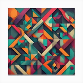 Abstract Geometric Pattern 34 Canvas Print