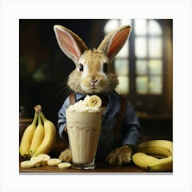 Bunny Milkshake Canvas Print