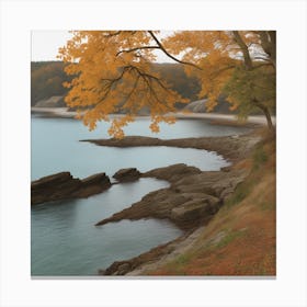 Autumn At The Beach 1 Canvas Print