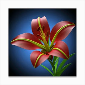 Red Lily Canvas Print