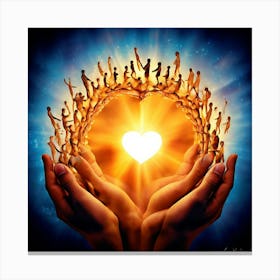 Heart Of Humanity Canvas Print