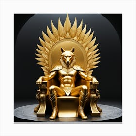 Golden Throne Canvas Print