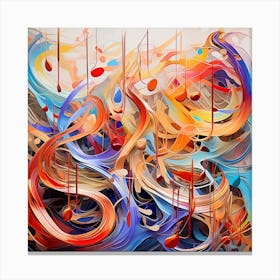 Abstract Music Painting 1 Canvas Print