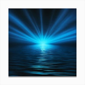 Blue Light Over Water Canvas Print