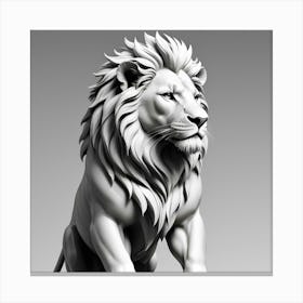 Lion Statue Canvas Print