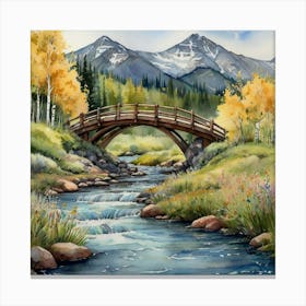 Bridge Over The Creek 2 Canvas Print