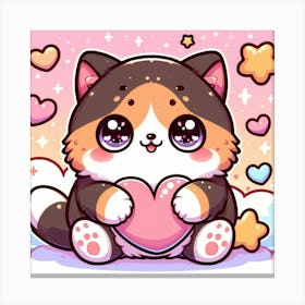 Kawaii Cat Canvas Print