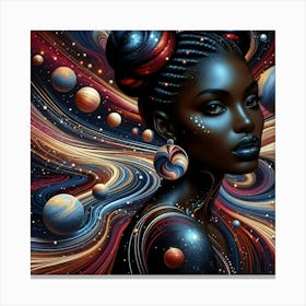 Marivelle Celestial Portrait Canvas Print