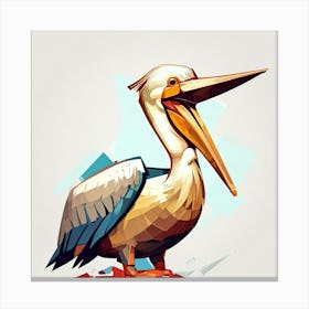 Cubism Art, Pelican 1 Canvas Print